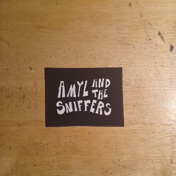 Parche punk de Amyl and the Sniffers, parche de lona