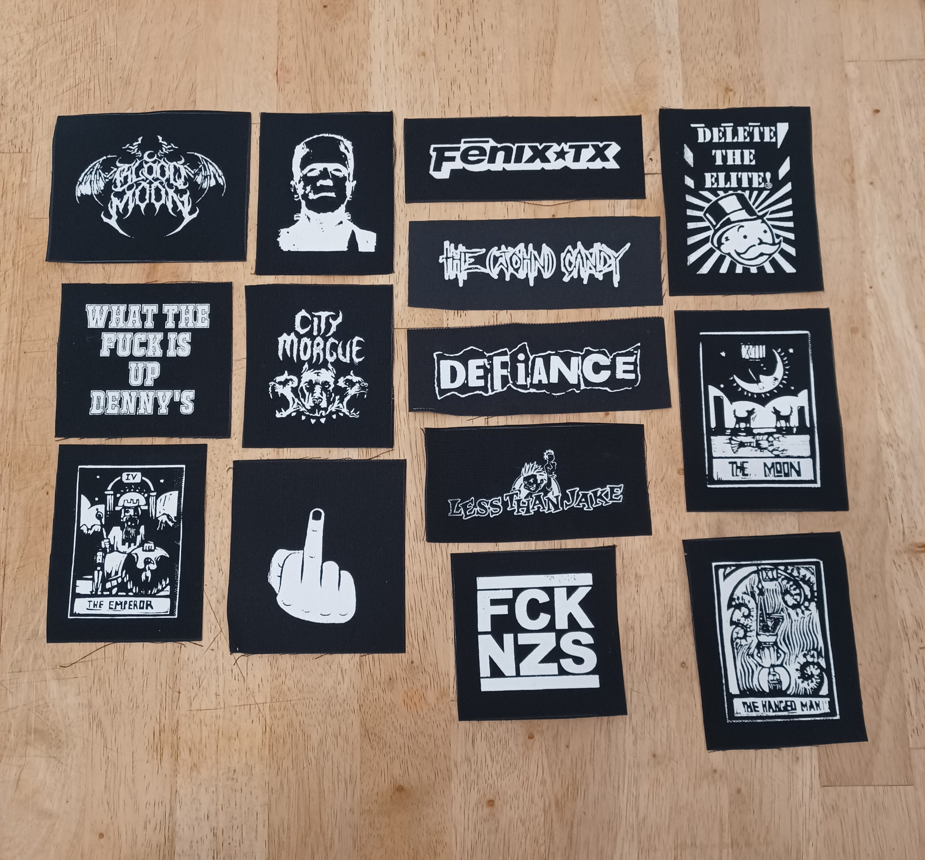 Misprints and Screw Ups DIY Punk Patches