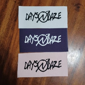 Days N Daze DIY punk patch canvas patch