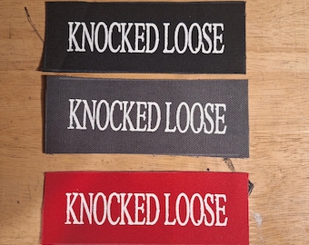 Parche hardcore Knocked Loose, parche punk, parche de lona