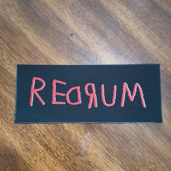 REDRUM DIY punk patch metal patch the shining