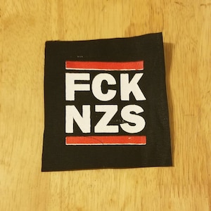 FCK NZS DIY punk patch