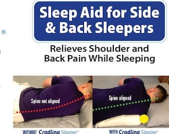 Cradling Sleeper Pillow: Shoulder Pain Relief, Spinal Alignment