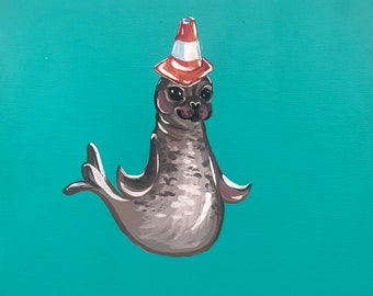 Neil the Seal ORIGINAL Painting