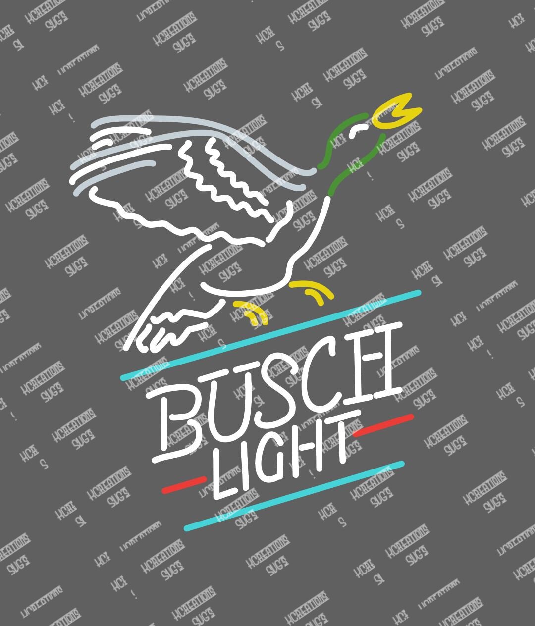 Download Busch Beer Neon Sign SVG Cut File Download Cricut or ...