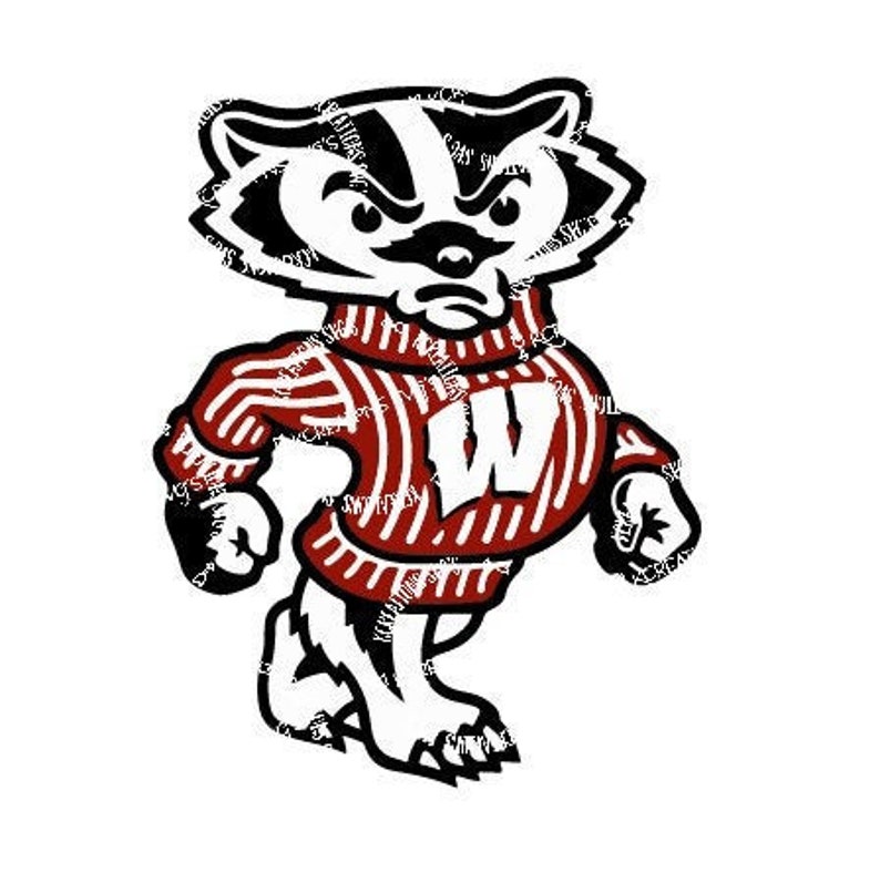 Bucky Wisconsin Badgers SVG Cut File Télécharger Cricut | Etsy