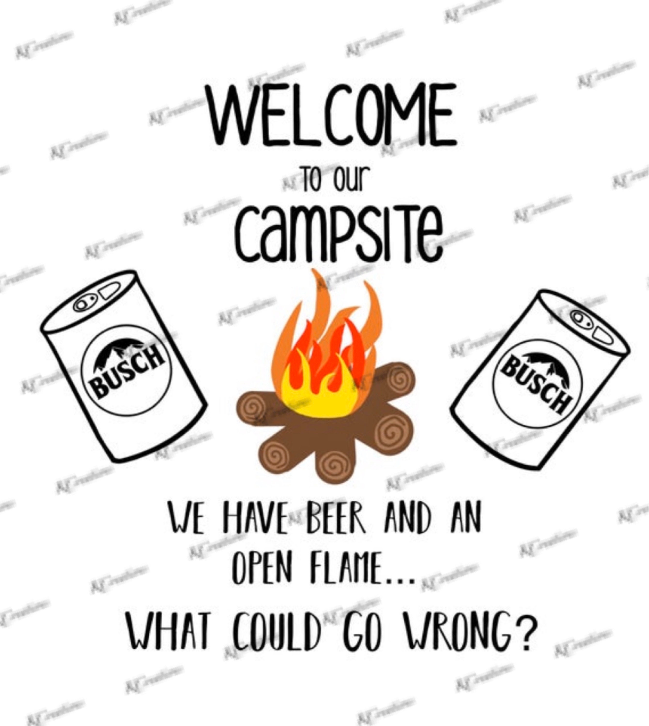 Download Welcome to our Campsite SVG Cut File Download Cricut or ...