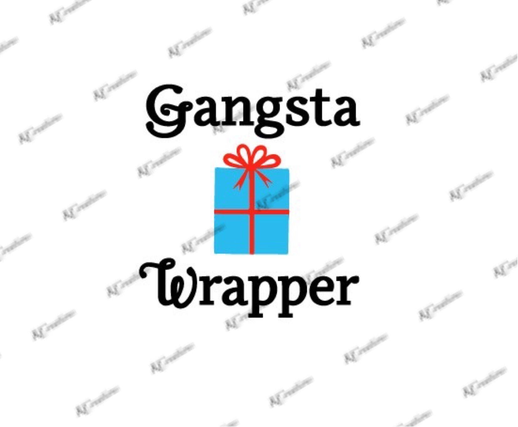 Download Gangsta Wrapper Christmas SVG Cut File Download Cricut ...