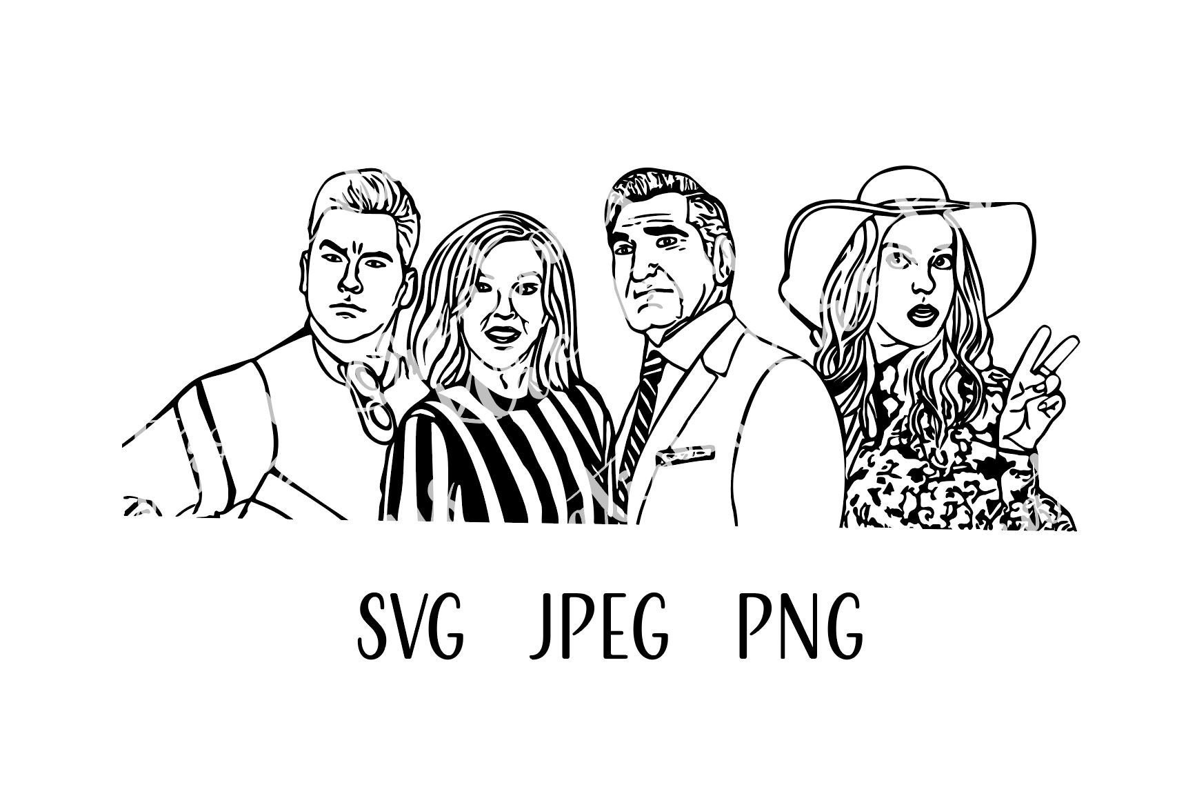 Download Art Collectibles Clip Art Schitts Creek Svg Johnny And Moira And David And Alexis