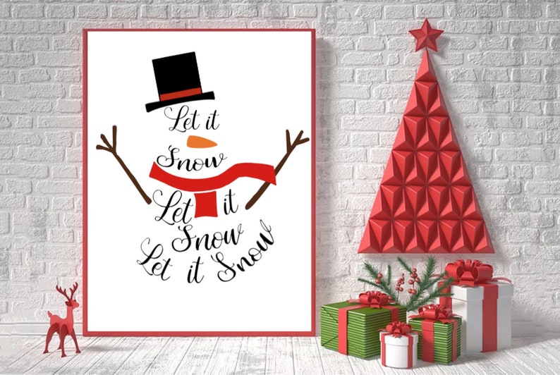 Download Let it Snow SVG Cut File Download Cricut or Silhouette | Etsy