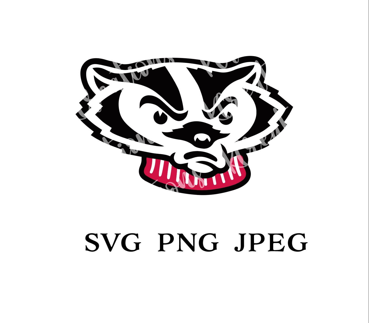 Download Wisconsin Badgers with Neck SVG Cut File Download Cricut ...