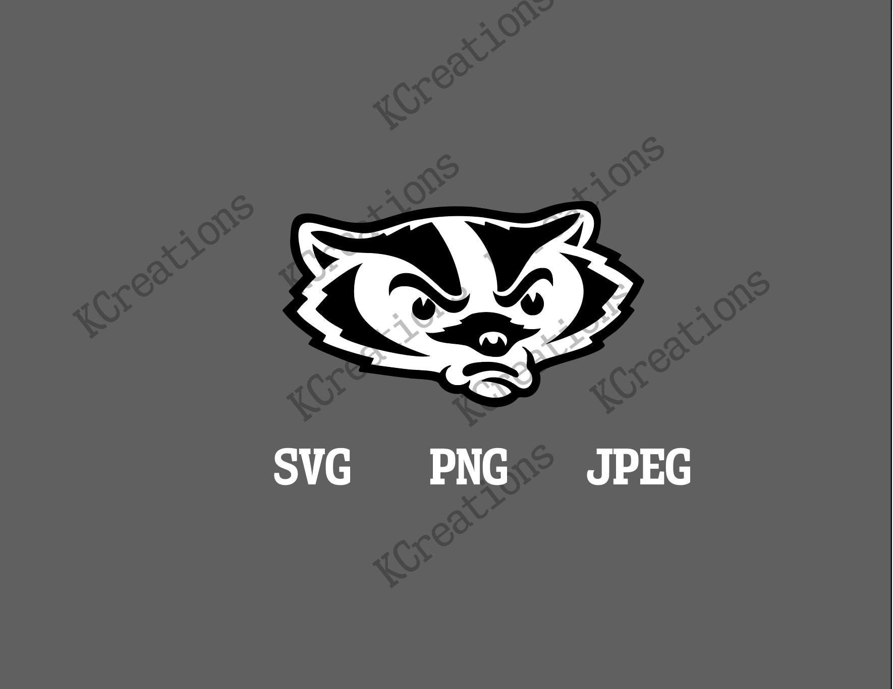 Wisconsin Badgers SVG Cut File Download Cricut & Silhouette Etsy