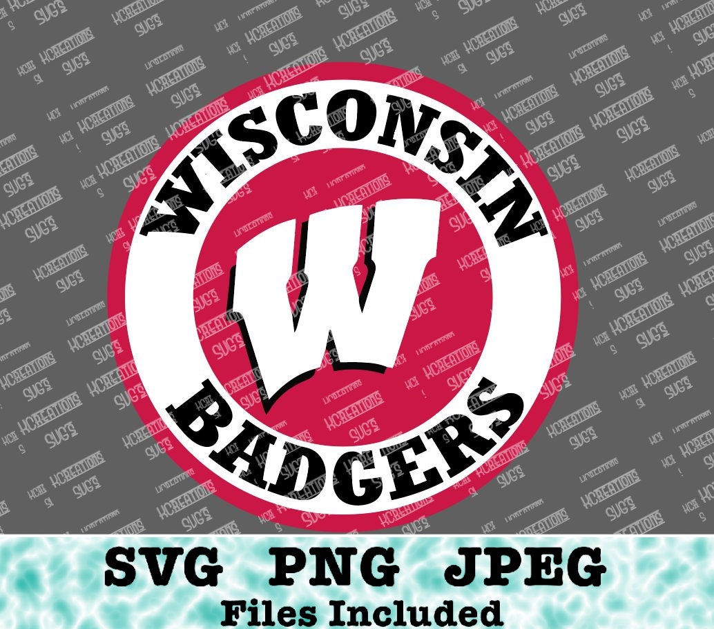 Download Wisconsin Badgers SVG, JPEG and PNG Format Cut File ...