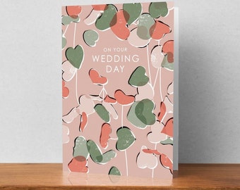 On Your Wedding Day A6 Card  | House plant themed, botanical wedding card