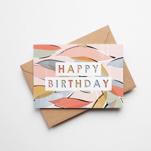 de typographie de joyeux anniversaire | Carte de voeux, Haute qualité, Thème des plantes d'intérieur, Vierge à l'intérieur
