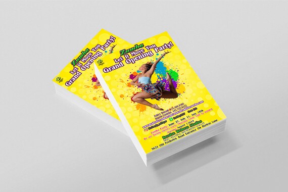 Design Templates Zumba Class Flyer Event Flyer Design Etsy