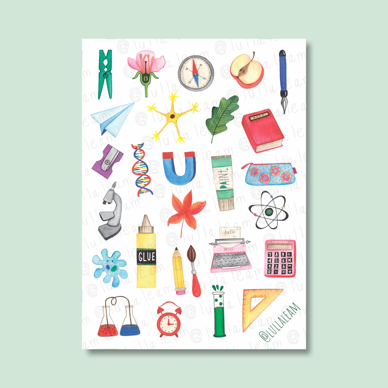 Printable Planner Sticker Study Stickers School Stickers Etsy