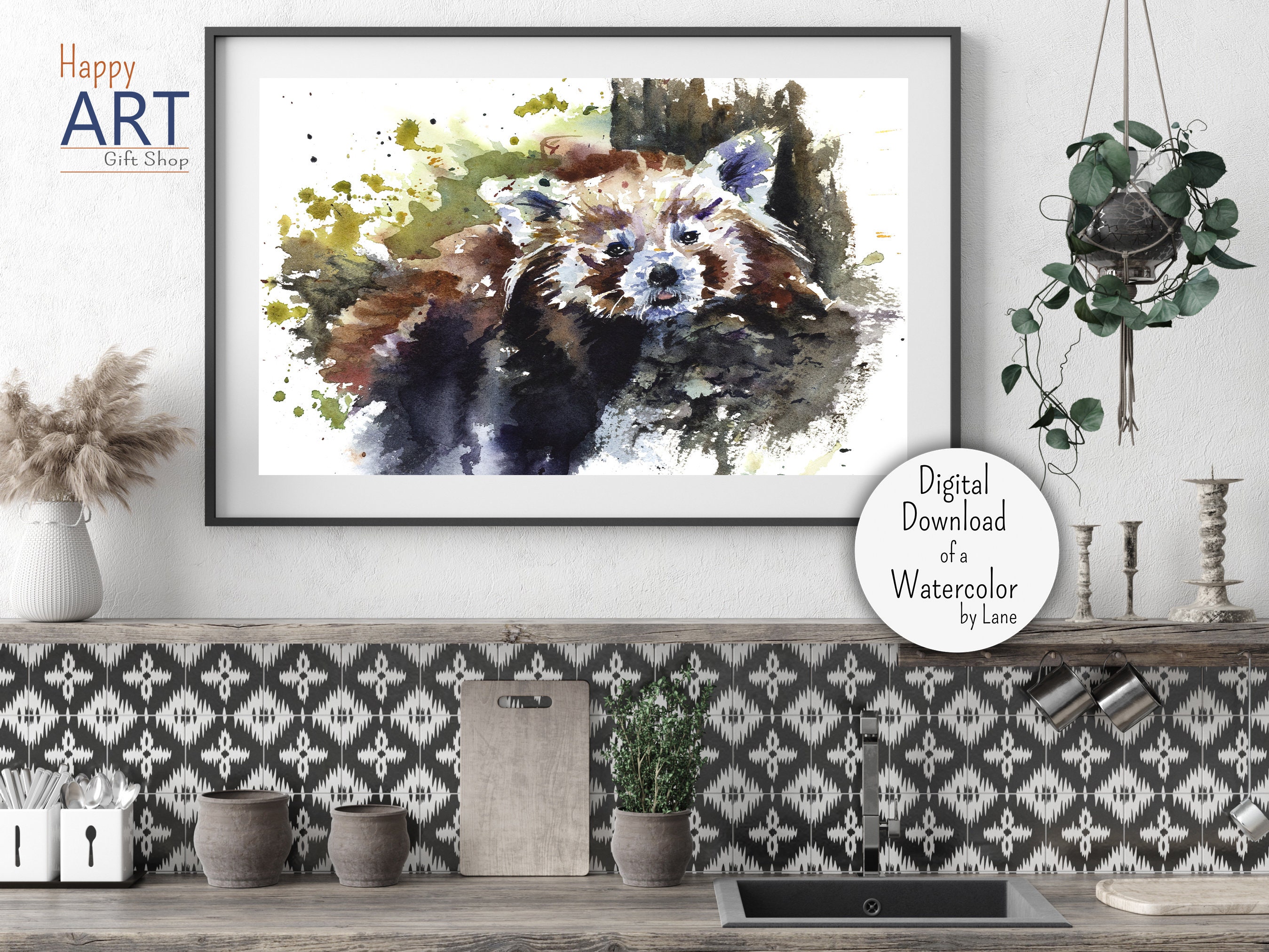 Printable Red Panda Wall Art Red Panda Gifts Ideas Red | Etsy