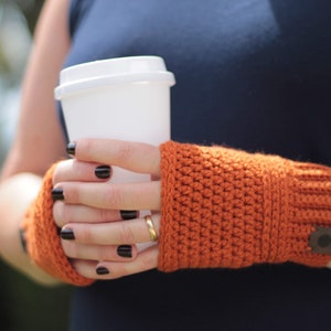 Wrist warmers fingerless crochet gloves for women children unisex