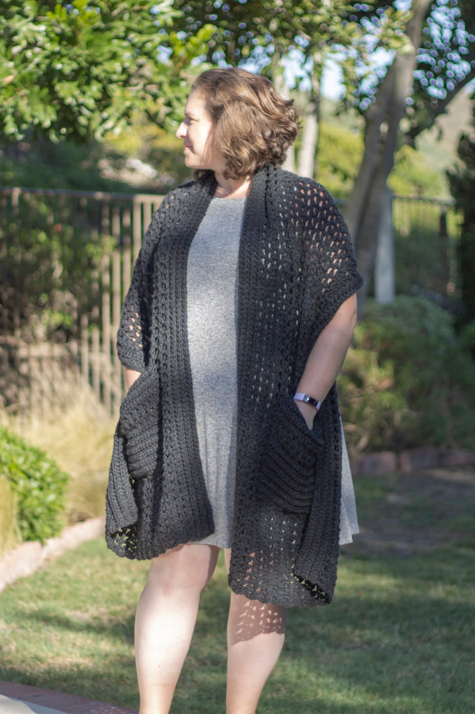 shawl wrap with pockets