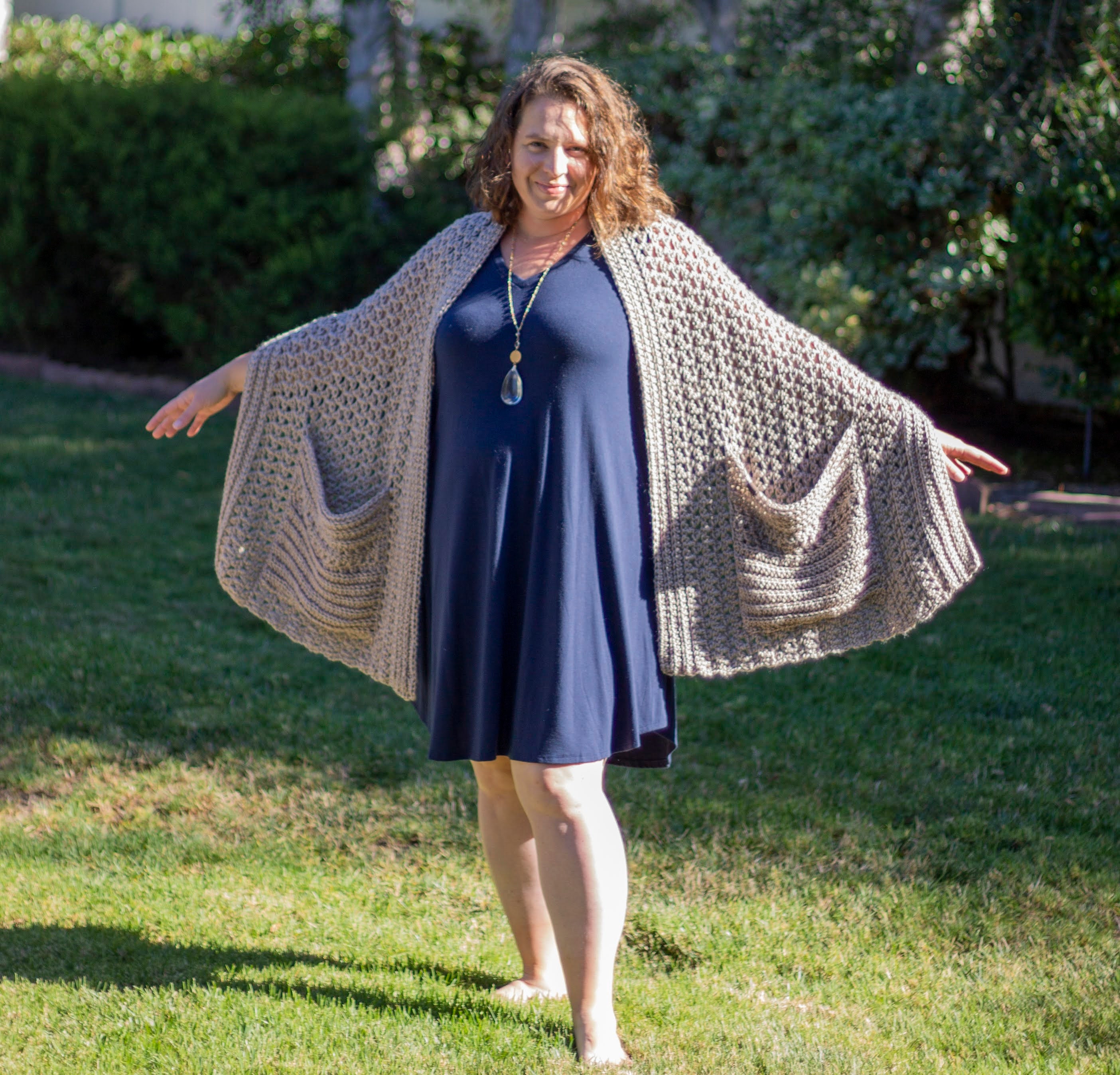 shawl wrap with pockets
