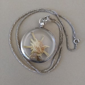 Antique Silver Double Sided Picture Locket Necklace; Antique Silver Locket on 18.5 Inch Sterling Silver Chain