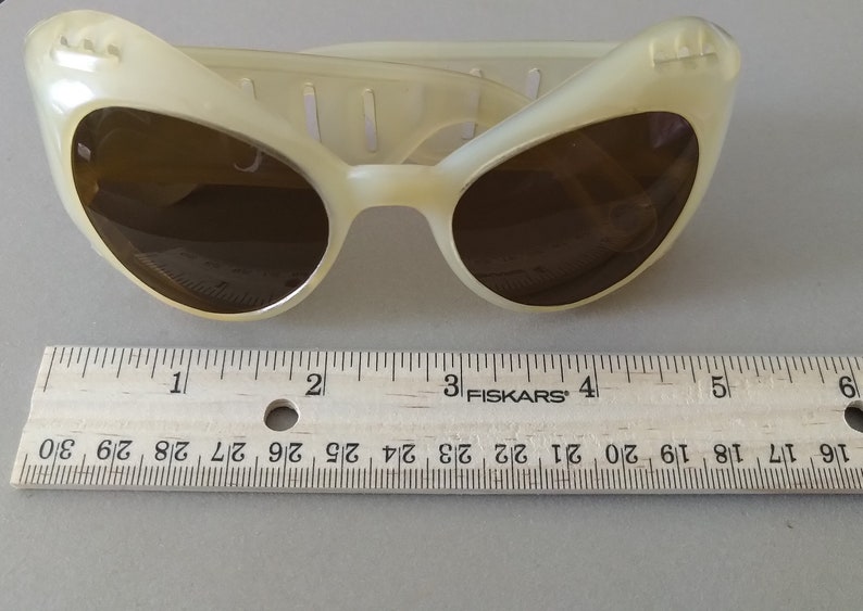 Vintage European 1950s Sunglasses Mid-century Sunglasses Retro Cat Eye Sunglasses image 8