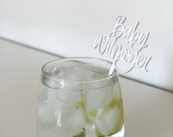Baby Name Stir Sticks | Drink Stirrers | Swizzle Sticks