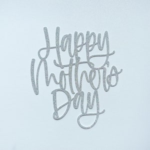 Happy Mother&#39;s Day Strawberry Box Toppers | Glitter | Gold | Silver | Rose Gold | Hand Lettered | Decorations