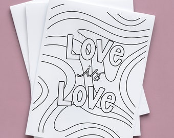 Love is Love Coloring Page | Printable | Download