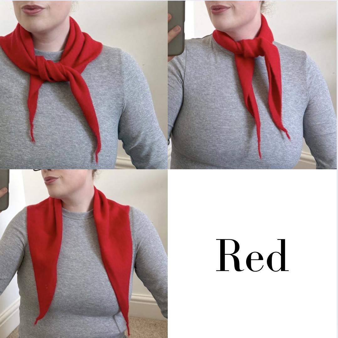 Triangle Knitted Scarf Neckerchief Hand Knit Soft Neck Tie Bandana ...