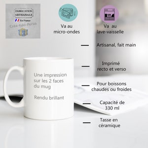 Mug Tasse cadeau pour la ou le Meilleur cuisinier ou cuisinière de l'univers cadeau personnalisé prénom homme femme image 3