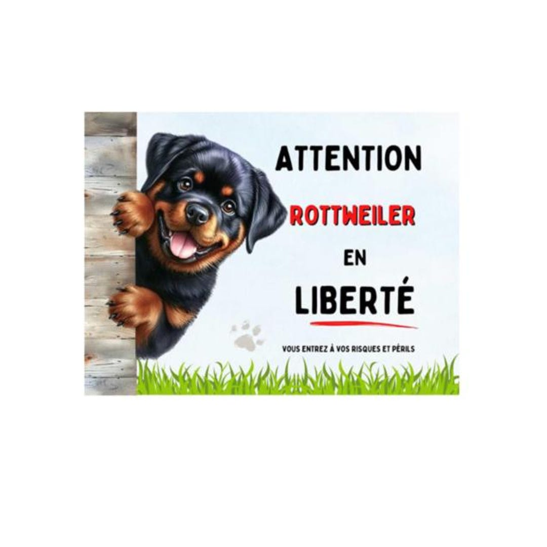Starting Soon Rottweiler Sign Rottweiler at Large Sign, Rottweiler on Guard, Beware of the Dog ...