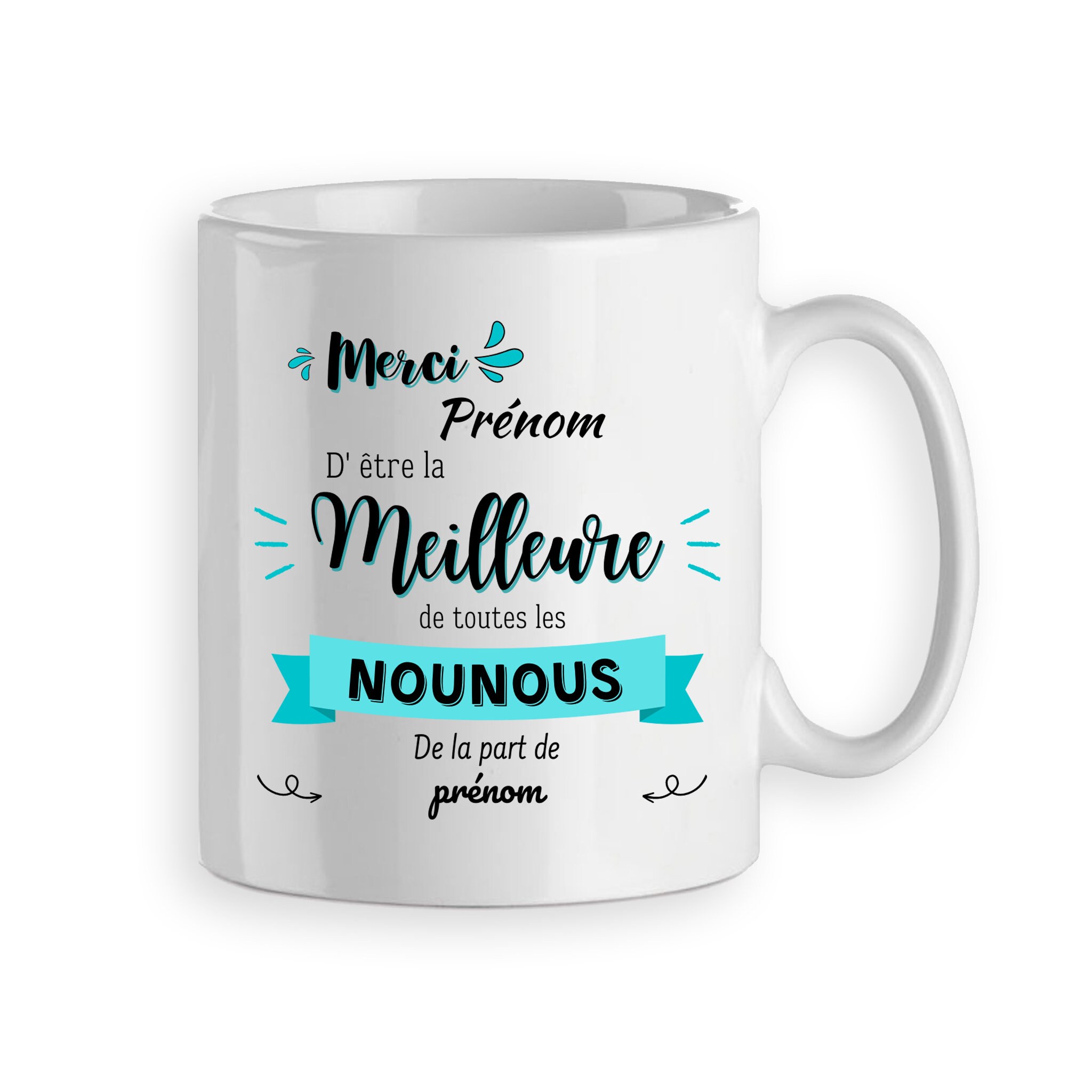 Tasse Merci Nounou Personnalisable