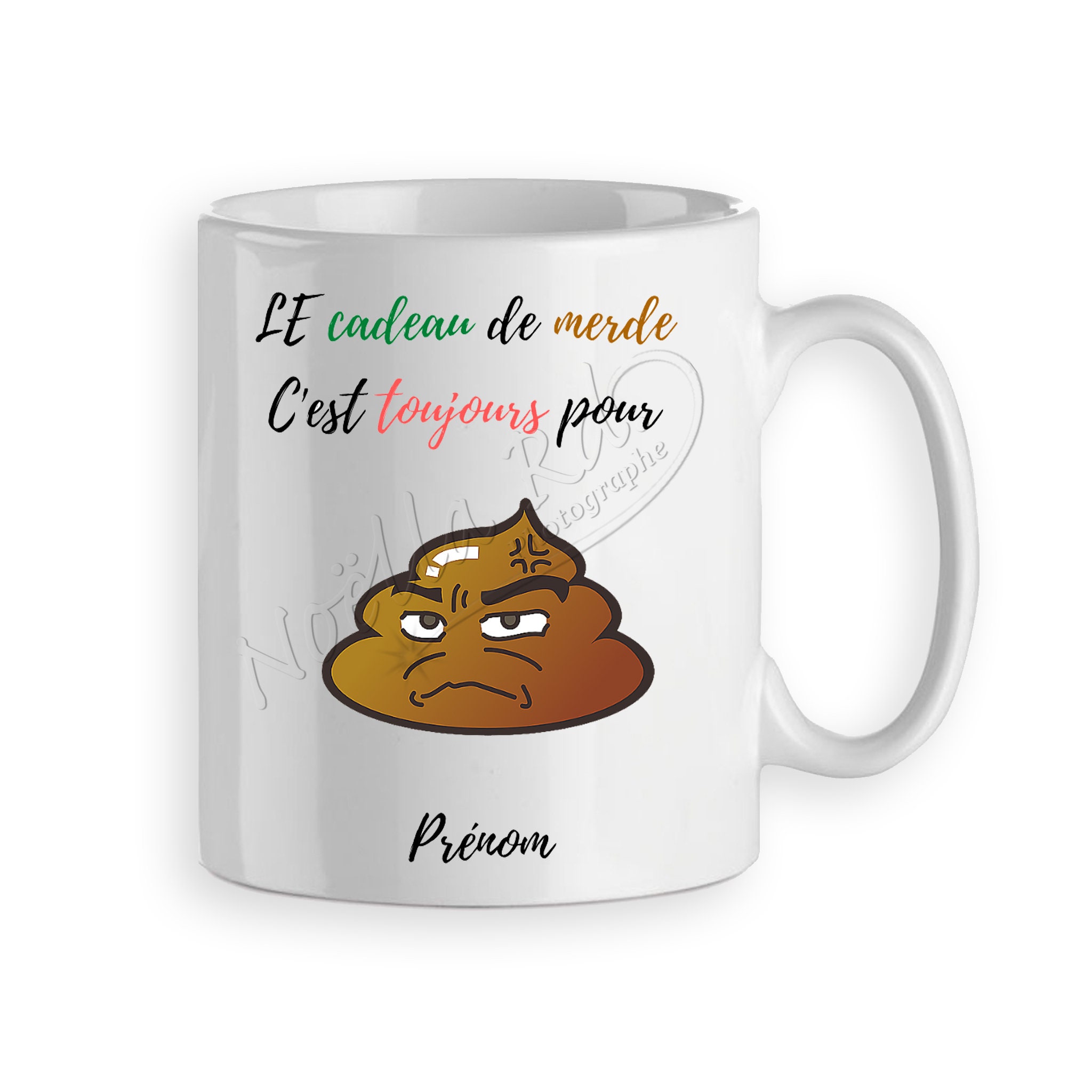 Méchant Mug - Cadeau de Merde - Mug humoristique - Mug humour