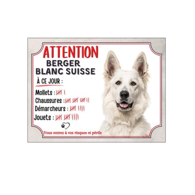 Plaque Colley Bizarre Panneau Pancarte Huour Attention Au Chien Je Onte La Garde En Aluiniu