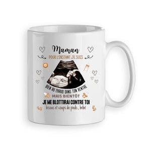 Moeder cadeau mok - gepersonaliseerd voor moeders - kondig een zwangerschap aan - Moederdag cadeau, verjaardag Kerstmis