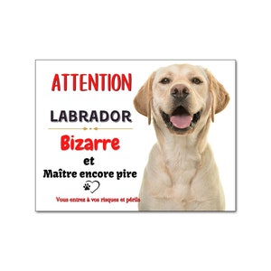 Plaque chien drôle Cane Corso pancarte attention au chien humour panneau  monte la garde aluminium -  France