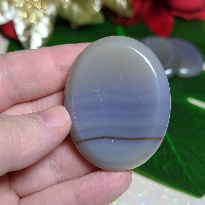 Blue Agate Carry Stone
