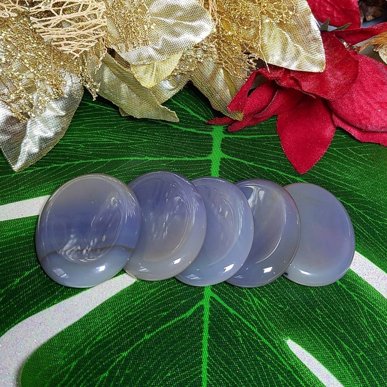 Blue Agate Carry Stone