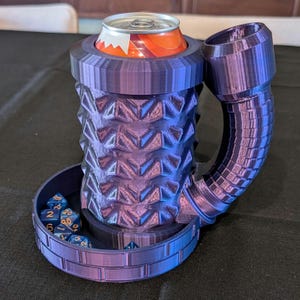 Dungeon Master Dice Tower Drink Holder D20 compatible