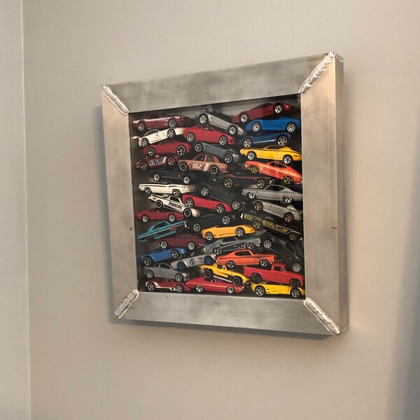 Toy Car Display, 1:64 Scale Cars (11.75” x 11.75” approx 35 cars)