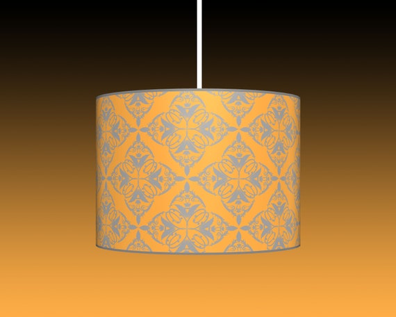 ochre floor lamp shade