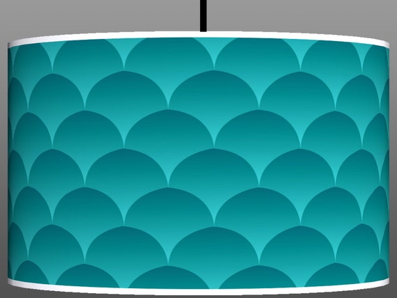 Gradient S Pattern Drum Lamp Shade Teal Uk Gradient S Pattern Drum Lamp Shade, Patterned Drum Light Shades