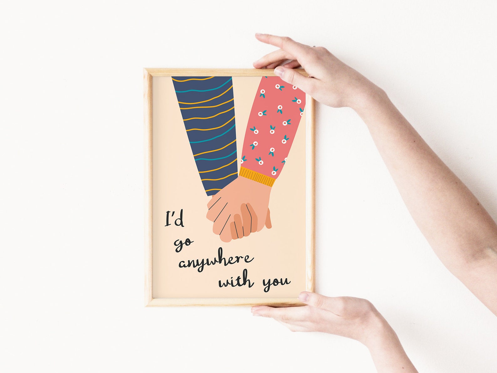 PRINTABLE Romantic Print I'd Go Anywhere With | Etsy