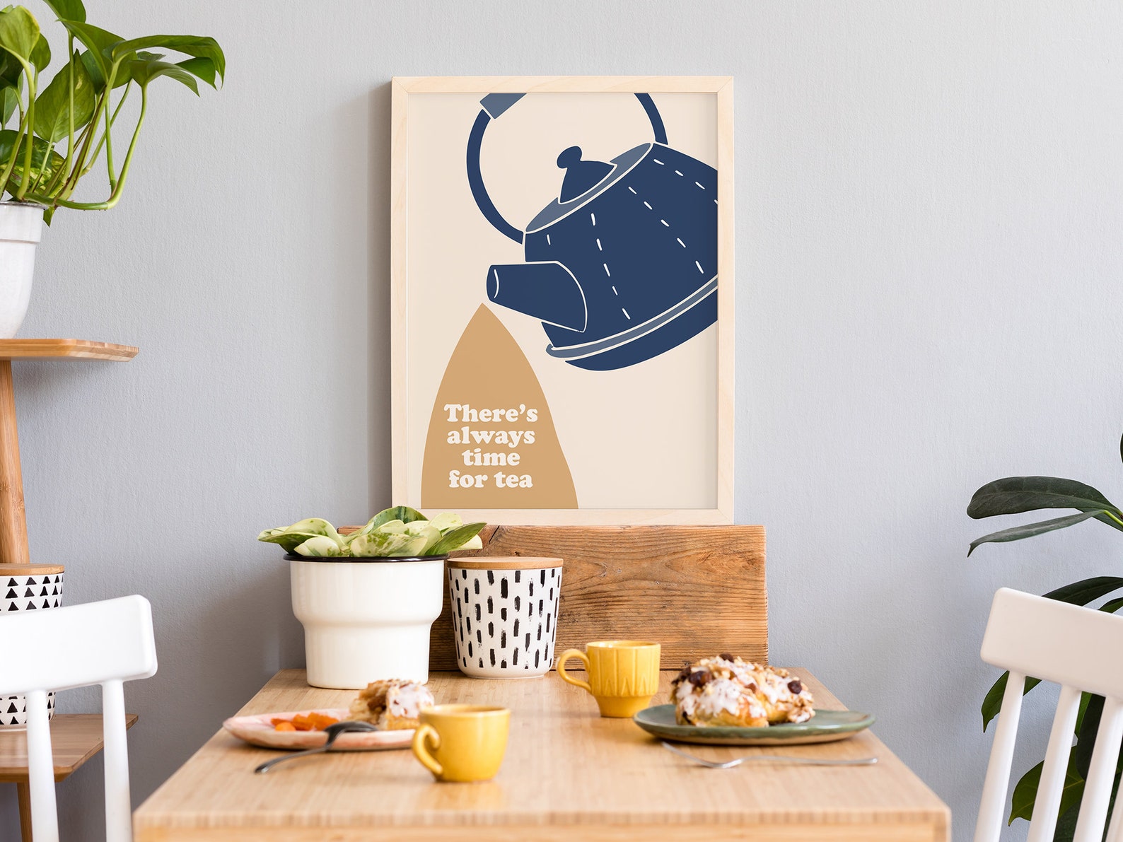 Time for Tea Print | Tea Wall Art | Kitchen Wall Decor | Teapot Print ...