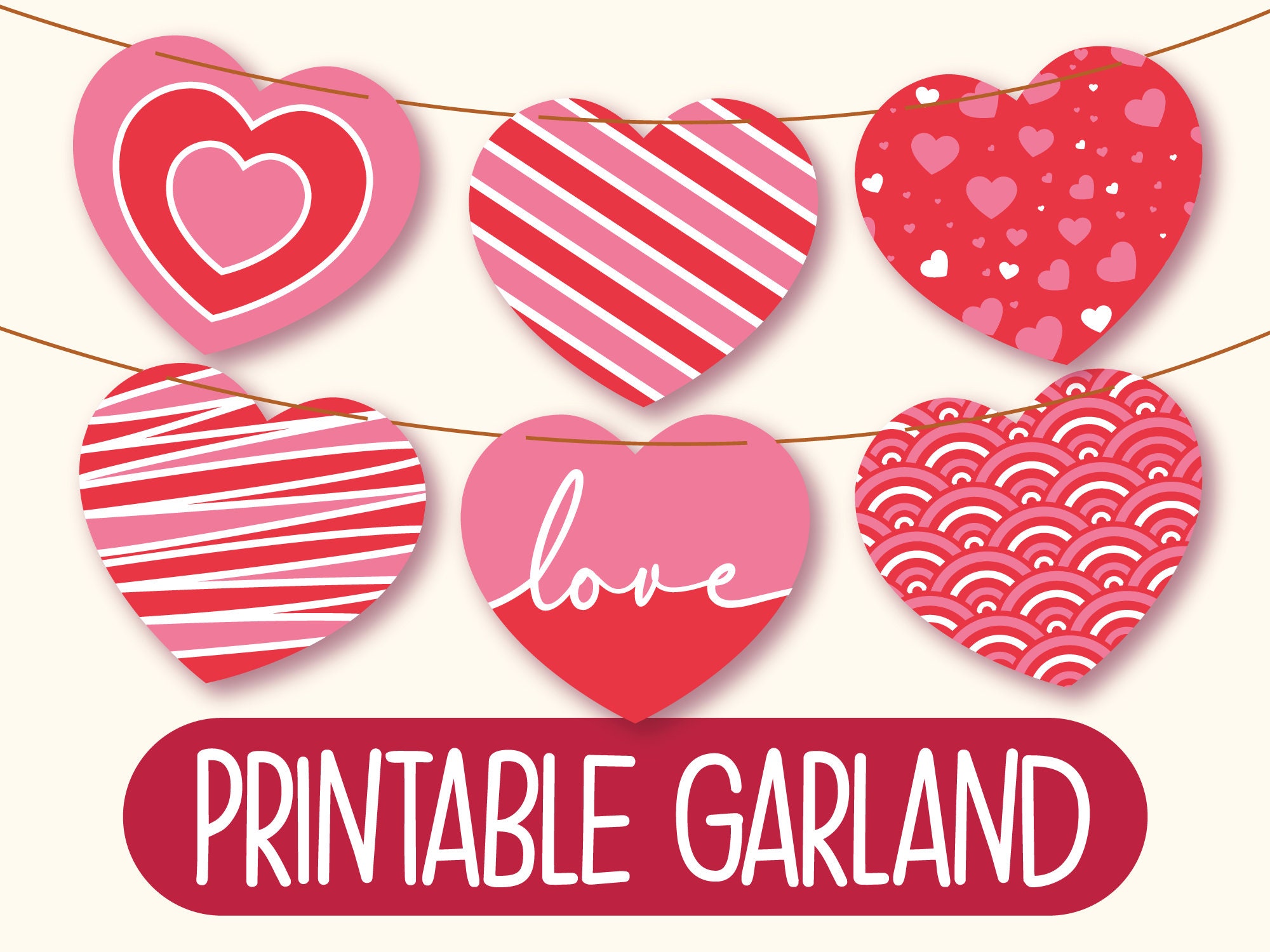 printable-valentine-s-day-banner-printable-heart-garland-printable-valentine-s-day-decorations-valentine-s-day-bunting-heart-wreath-etsy