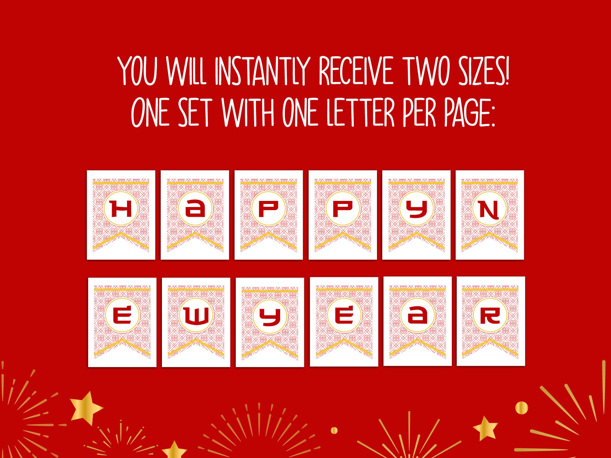 Printables - Happy Chinese New Year Banner