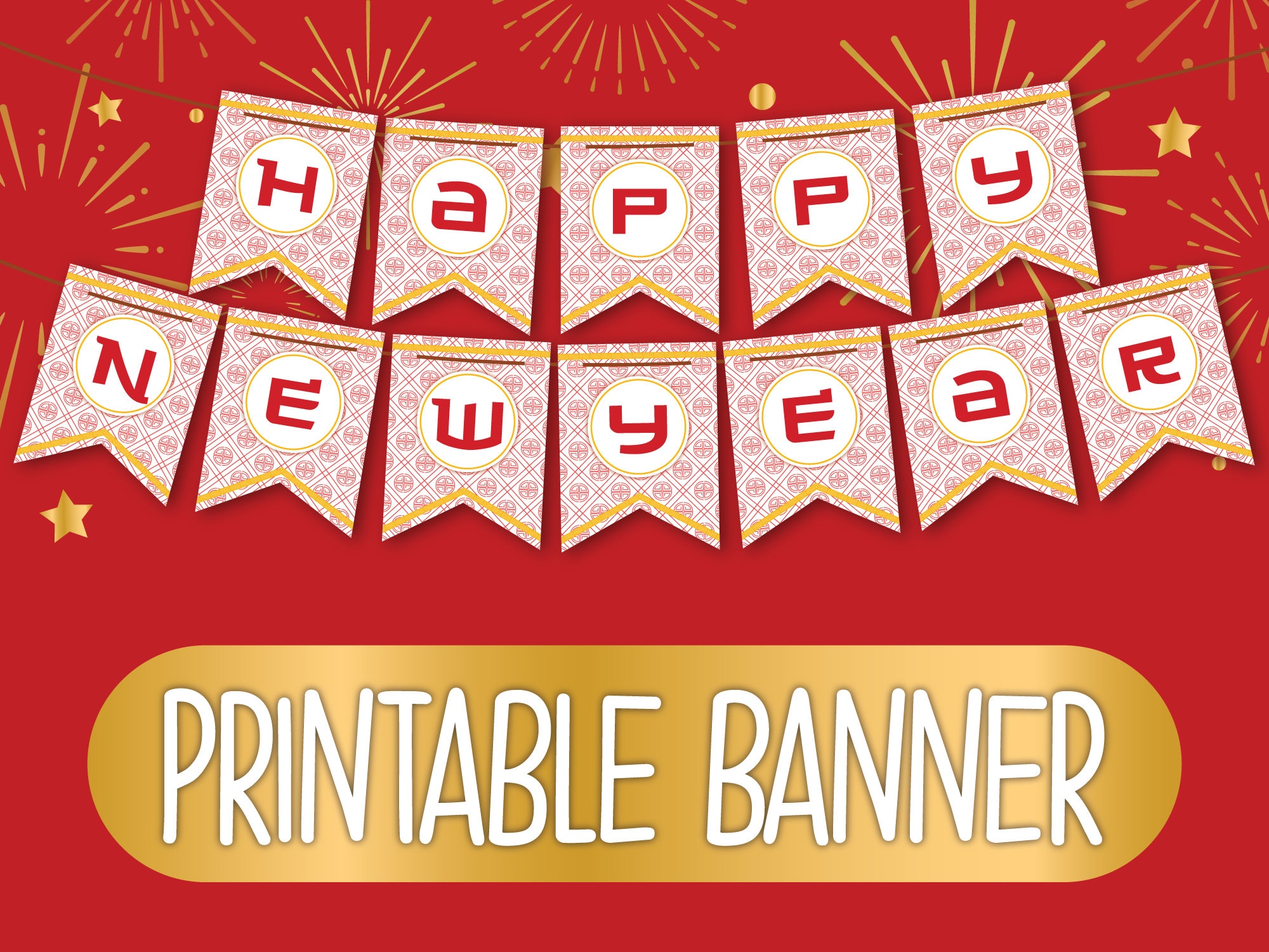 Free custom Lunar New Year banner templates to print