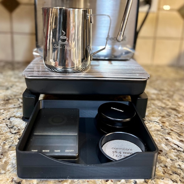 Decent DE1PRO compatible storage tray for espresso related accessories